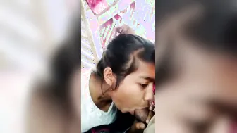 Cute Assamese College Babe Sucking Lover's Lund In Hostel