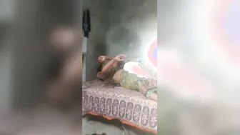 Dehati Randi Riding Local Customer In Muddy Village Yard