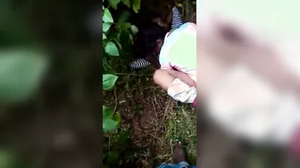 Village College Girl Pounded Hard Outdoors By Lover