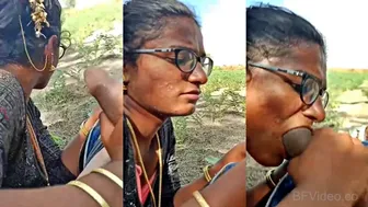 Randi Whore Sucking Customer Cock Outdoors Viral Mms