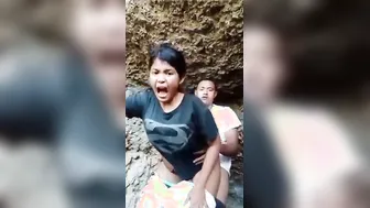 Desi College Friends Banging Hard Outdoors Part One