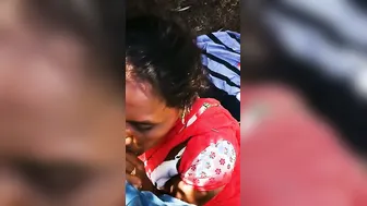 Telugu Randi Slurping Client Dick Under Mango Tree Outdoors