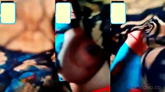 Sexy Desi Bhabhi Flashing Juicy Boobs On Video Call To Lover