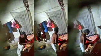 Old Uncle Banging Young Maid Hard Caught On Hidden Home Cam