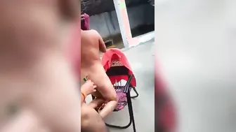 Village Randi Drilled Deep In Open Courtyard By Thick Cocks