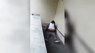 Young Desi Lovers Caught Fucking Hard In Backyard Bushes