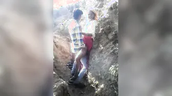 Adivasi Tribal Girl Wild Outdoor Sex Mms Spied By Village Voyeur
