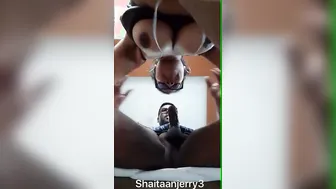 Busty Aunty Slurping Neighbor's Cock In Backyard Chai Time