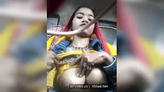 Rajasthani Hottie Webcam Flashing Big Boobs In Ghagra