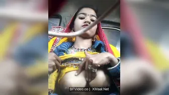 Rajasthani Hottie Webcam Flashing Big Boobs In Ghagra