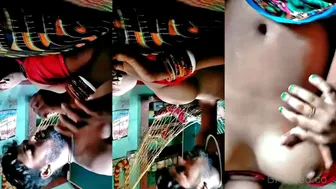 Devar Slobbering On Bhabhi's Massive Boobs In Incest Clip