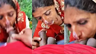 Dehati Aunty Gulping Thick Cumshot In Cow Shed Mms Scandal