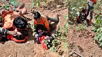 Village Slut Pounded Hard Outdoors Caught By Hidden Cam