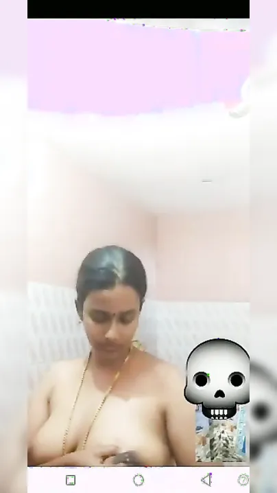 Busty Wife Stripping Naked During Steamy Bath Video Call