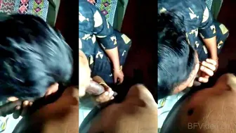 Mallu Bhabhi Slurping Hubby's Thick Cock In Pov Bathroom Oral Fun