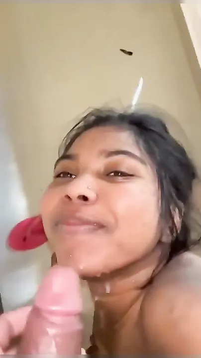 Mallu Gf Sucking Hard And Taking Cum On Face In Clip