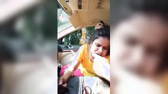 Marathi Randi Blowing Driver Inside Humid Car On Mumbai Road
