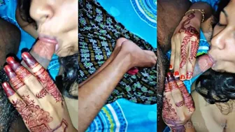 Newlywed Wife Gagging On Hubby's Desi Dick Post Shaadi Night