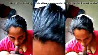 Short South Desi Clip Of Horny Girl Deepthroating Lover's Shaft
