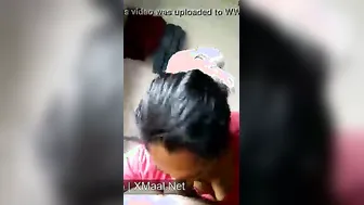 Short South Desi Clip Of Horny Girl Deepthroating Lover's Shaft