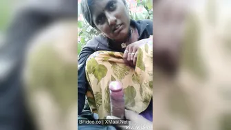 Tribal Village Wifey Blowing Devar Outdoors By Mango Tree