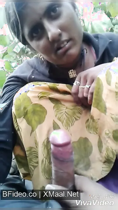 Tribal Village Wifey Blowing Devar Outdoors By Mango Tree