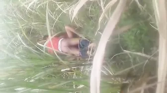 Bihari Babe Filmed Secretly Getting Railed Outdoors By Voyeur