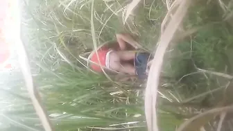 Bihari Babe Filmed Secretly Getting Railed Outdoors By Voyeur