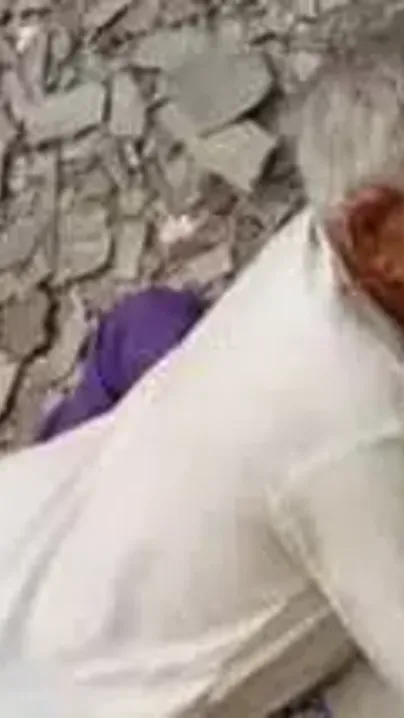 Old Man Drilling Randi Hard Outdoors Before Desi Guy Joins In