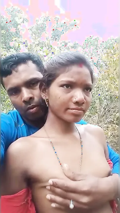 Tribal Wife Squeezing Huge Boobs During Outdoor Village Sex Mms
