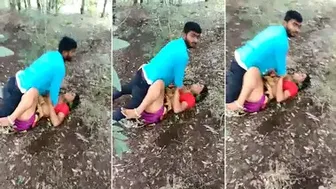 Desi Randi Drilled Deep Outdoors Then Caught By Horny Village Lad