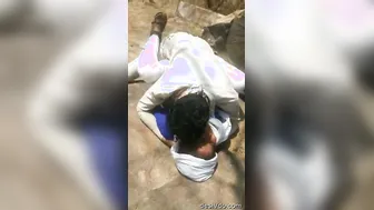 Outdoor Randi Screams Phone Hata While Taking Thick Desi Dick