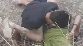 Village Randi Spreading Legs For Outdoor Pounding In Fields