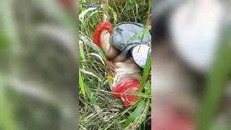 Randi Bent Over Outdoor Pounded By Old Uncle In Fields