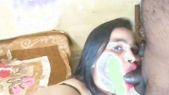 Real Amateur Couple Fucking Raw On Bed With Fan Running Slow