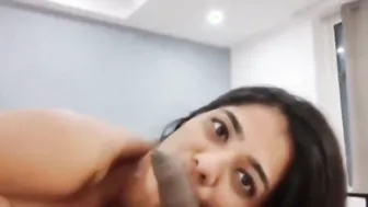 Young Escort Sucking Hairy Client’s Thick Desi Dick