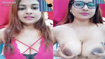Busty Indian Cam Girl Stripping For Paid Topless Chat