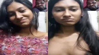 Small-Titted College Girl Flashing Tits On Video Call