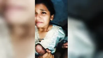 Slim Girl Sucks Cock Then Takes Rough Pussy-Fucking