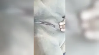 Cute Gf Spreads Black Pussy Wide Open While Fingering Herself To Orgasm