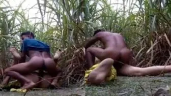 Village Girl Taken Deep In Jungle For Rough Desi Fuck