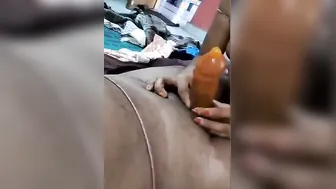 Riding Bare Cock Till Condom Bursts Inside Gile Chut