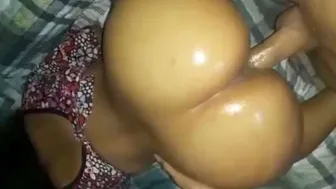 Boyfriend Pours Oil In Gf’s Ass Before Doggy Pounding In Monsoon Rain