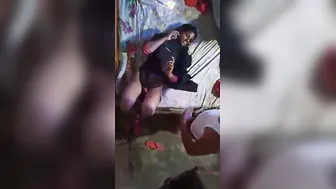 Village Girl Trembling As Uncle Takes Her Cherry In Cowshed At Midnight