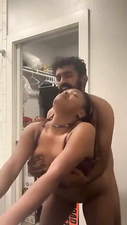 Indian Guy Pounding Thick African Babe Doggy Style In Hostel