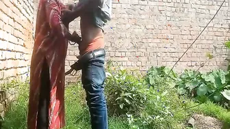 Hot Bhabhi Bent Over And Nailed By Villager Behind Her House