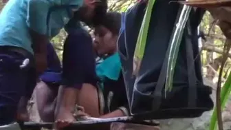 Teen Couple Caught Fucking In Park Bushes By Hidden Phone