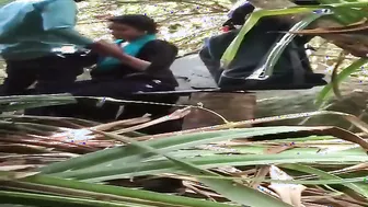 Teen Couple Caught Fucking In Park Bushes By Hidden Phone