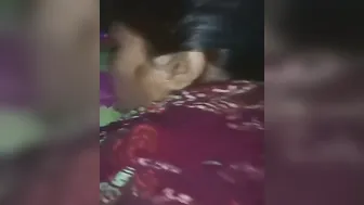Desi Bhabhi Bent Over Pillow, Taking Deep Doggy Strokes From Behind