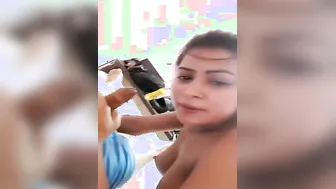 Boyfriend’s Cock Sucked Deep Before GF Rides Him Bareback